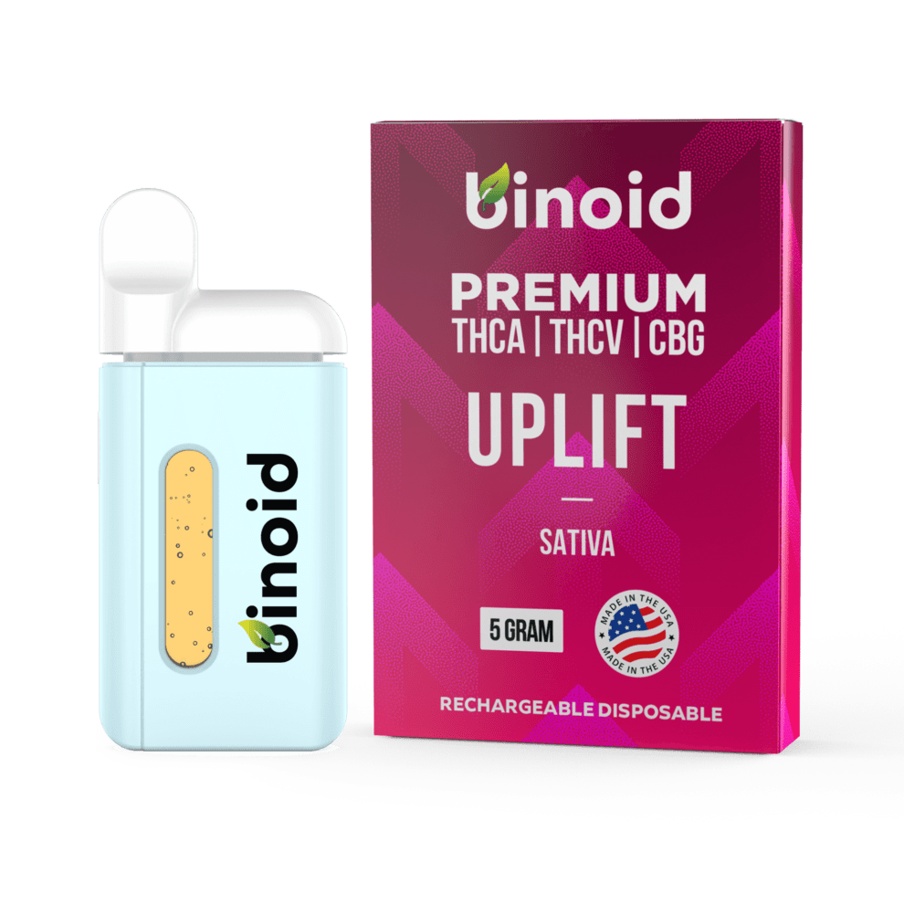 5 GRAM DISPOSABLE VAPE UPLIFT THCV Binoid | Buy with Mana Botanics 5 GRAM DISPOSABLE VAPE UPLIFT THCV Binoid | Buy with Mana Botanics
